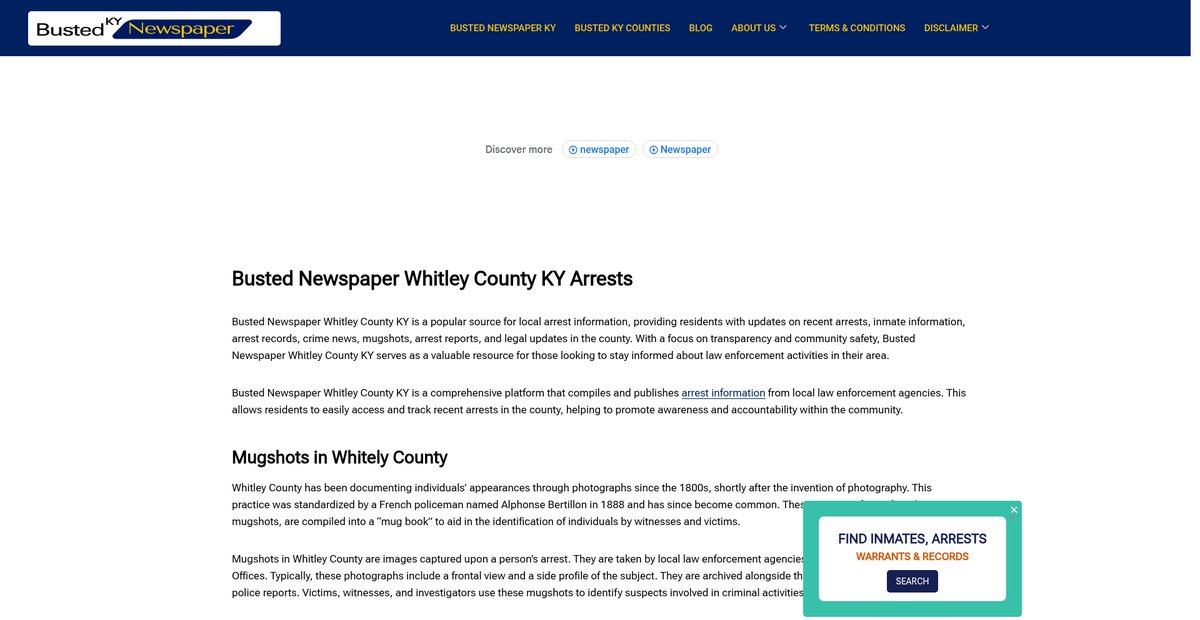 Preview of bustednewspaper-ky.com