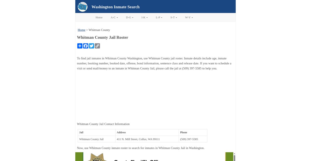 Preview of inmatesearchwa.org