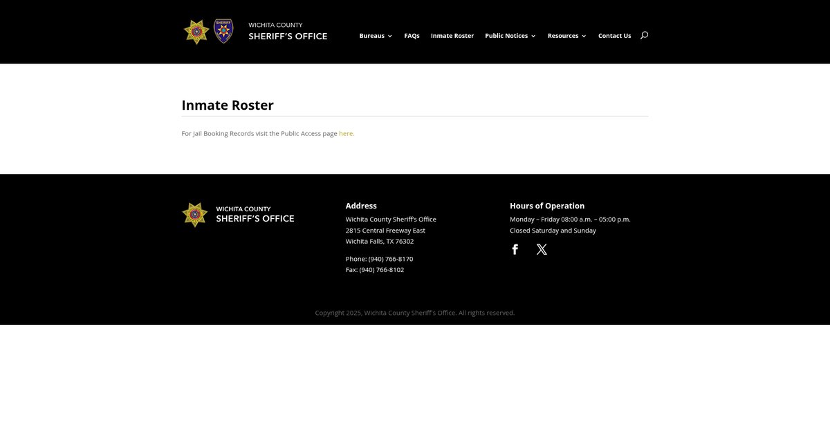 Preview of wichitacountysheriffsoffice.org
