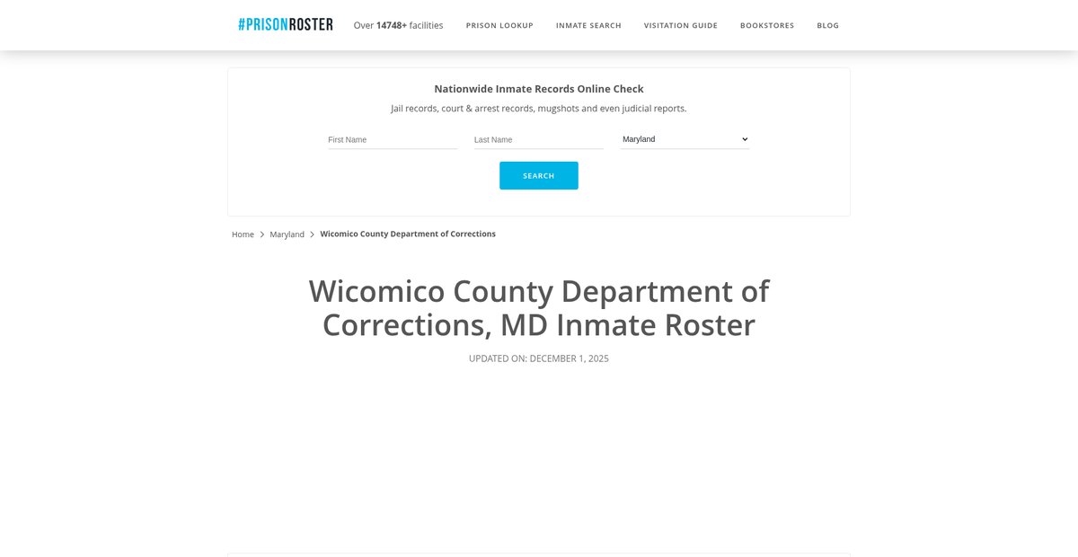 Preview of prisonroster.com