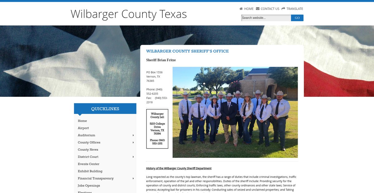 Preview of co.wilbarger.tx.us