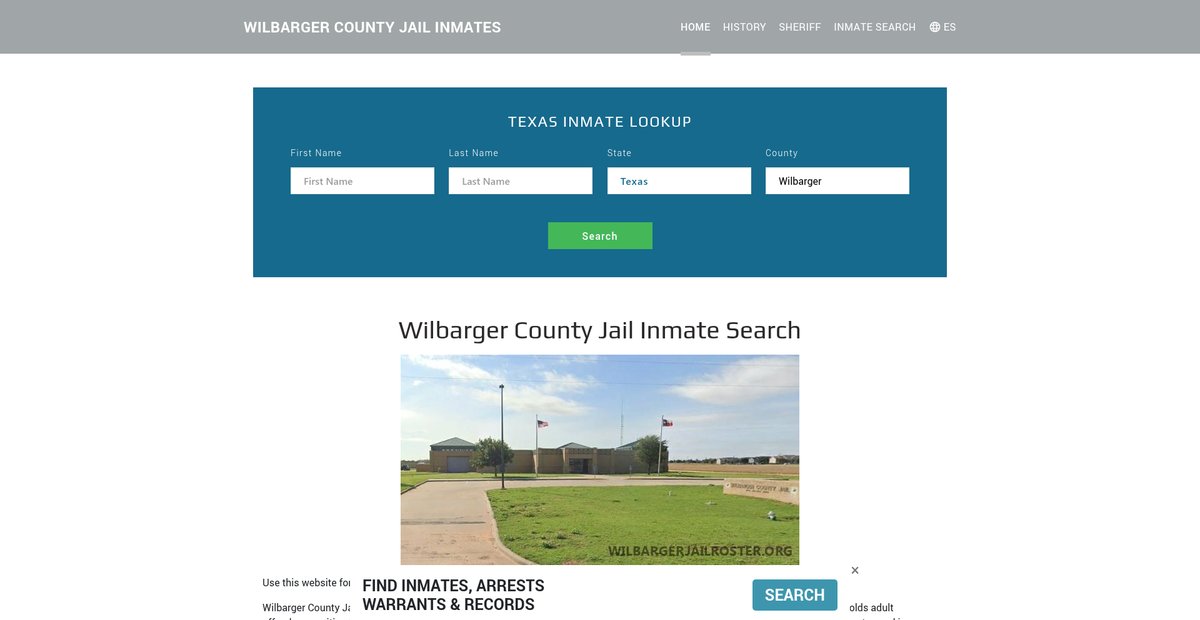 Preview of wilbargerjailroster.org