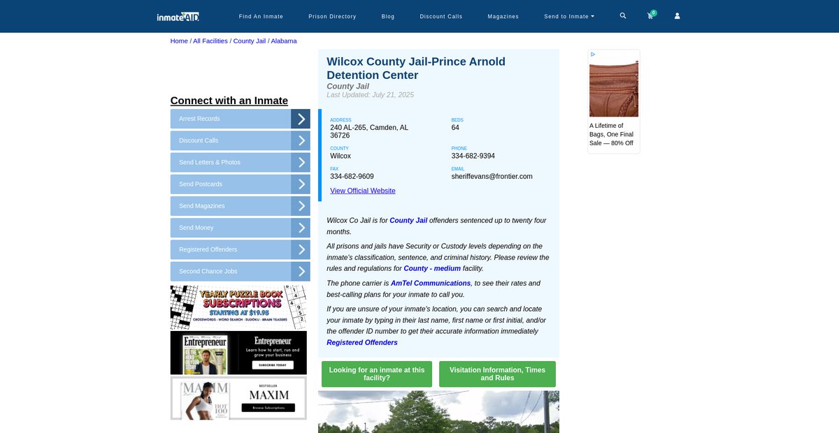 Preview of inmateaid.com