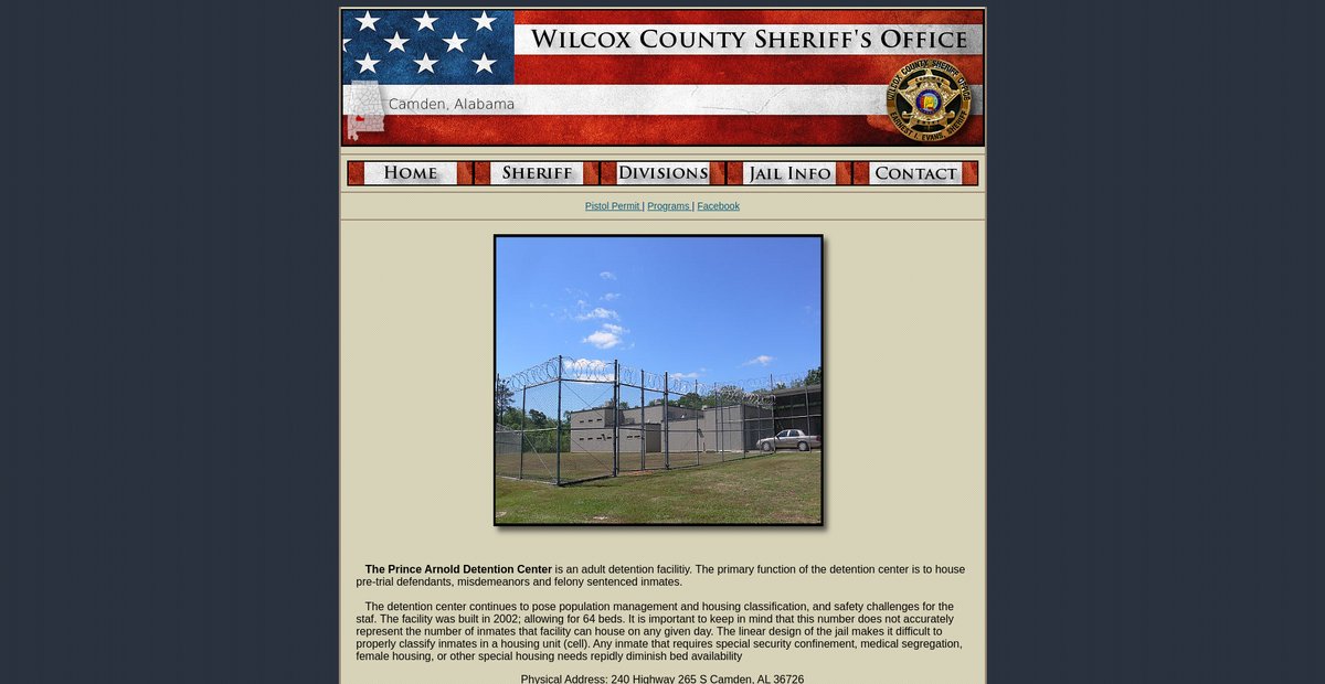 Preview of wilcoxcountysheriff.com