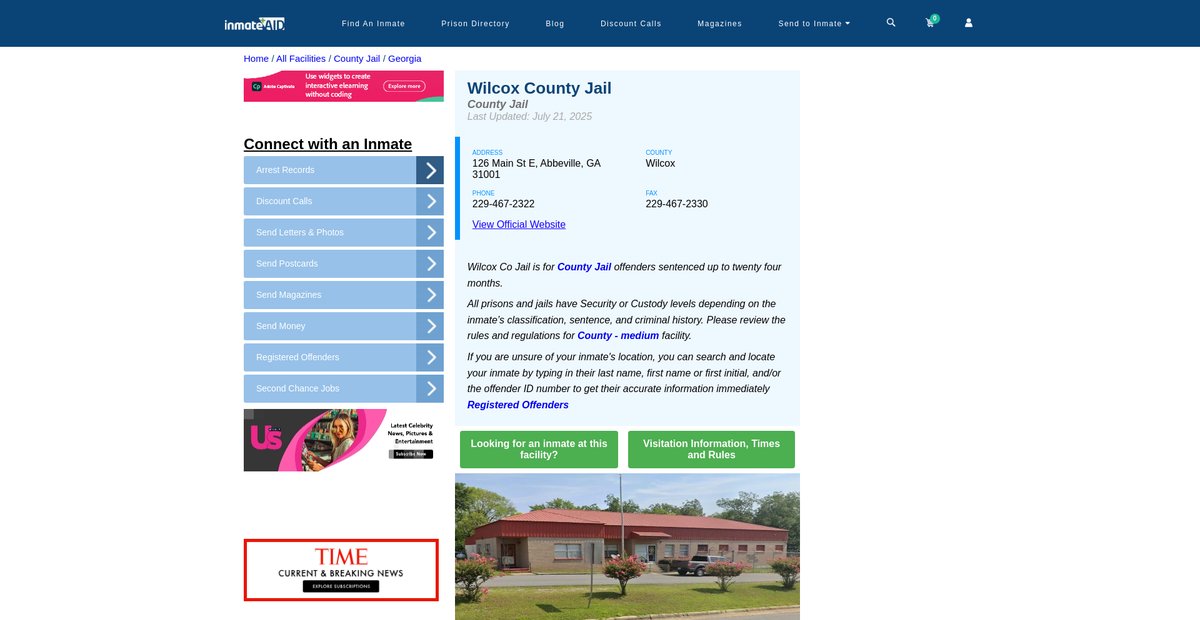 Preview of inmateaid.com