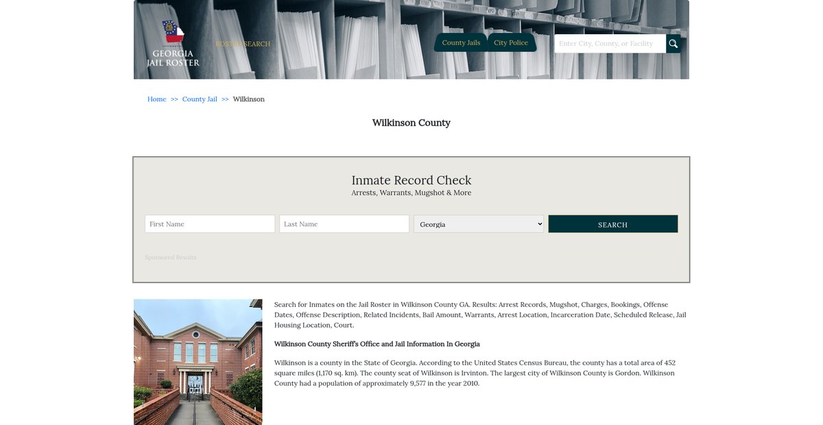 Preview of georgiajailroster.com