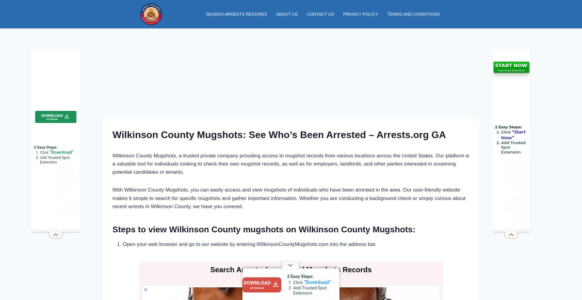 Preview of wilkinson-mugshots.arrests-org.com