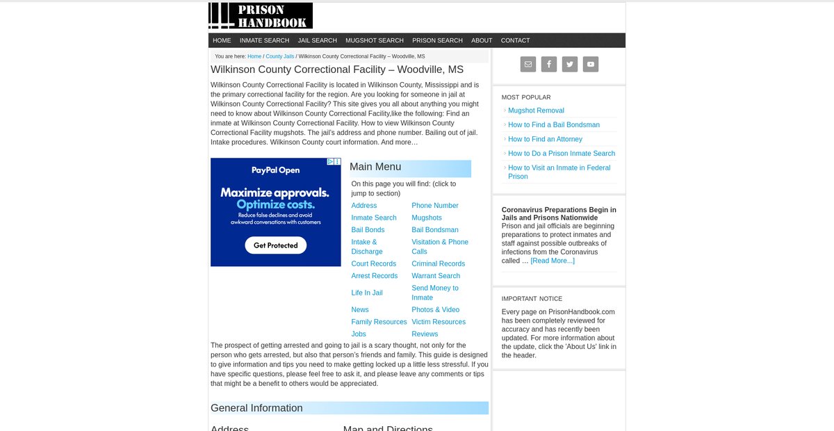 Preview of prisonhandbook.com