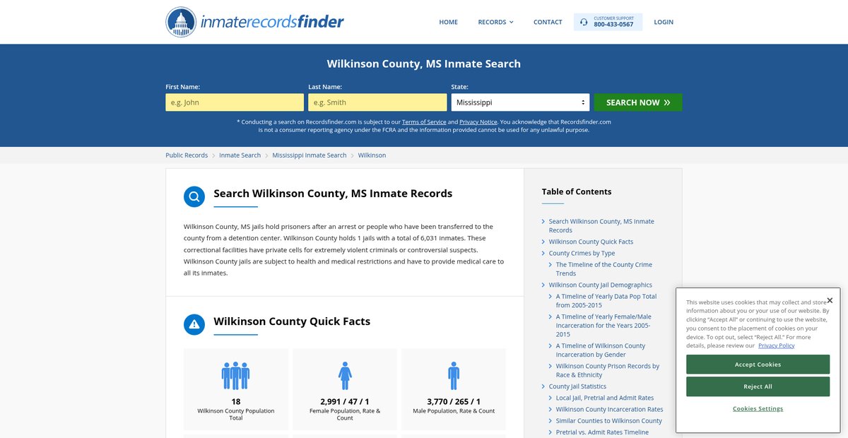 Preview of recordsfinder.com