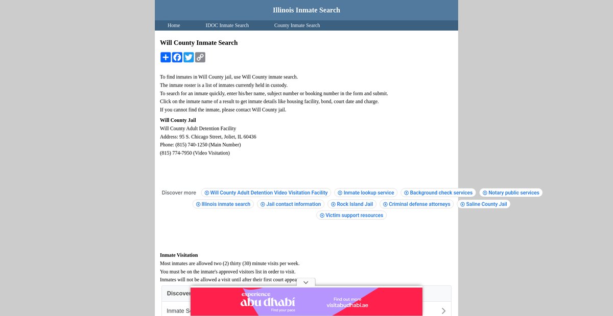 Preview of inmatesearchillinois.org