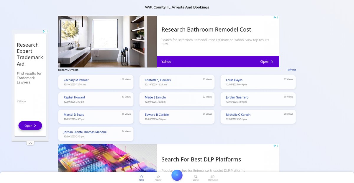 Preview of willcountyil.publicjailrecords.com