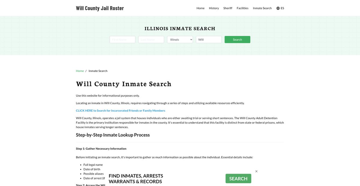 Preview of willcountyjail.org