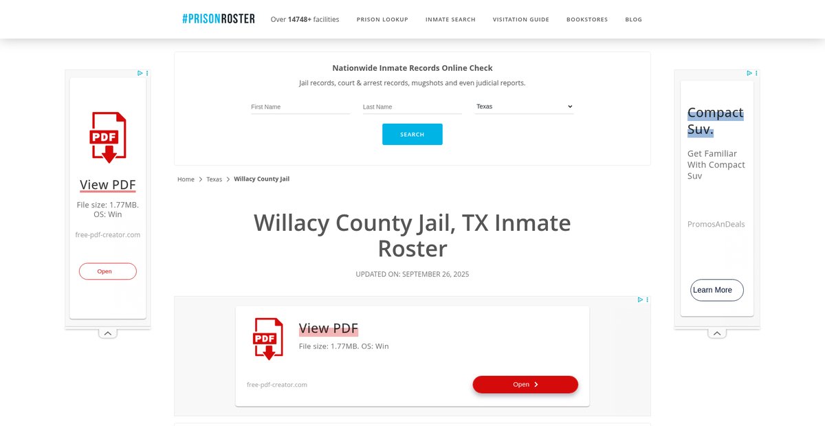 Preview of prisonroster.com
