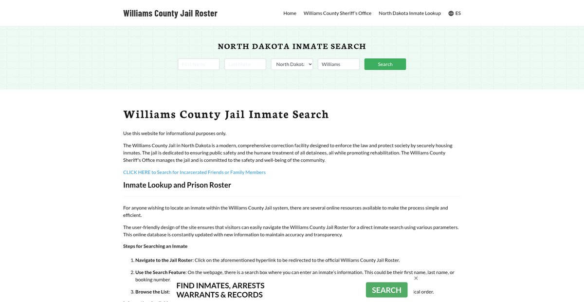 Preview of williamscountyjail.org