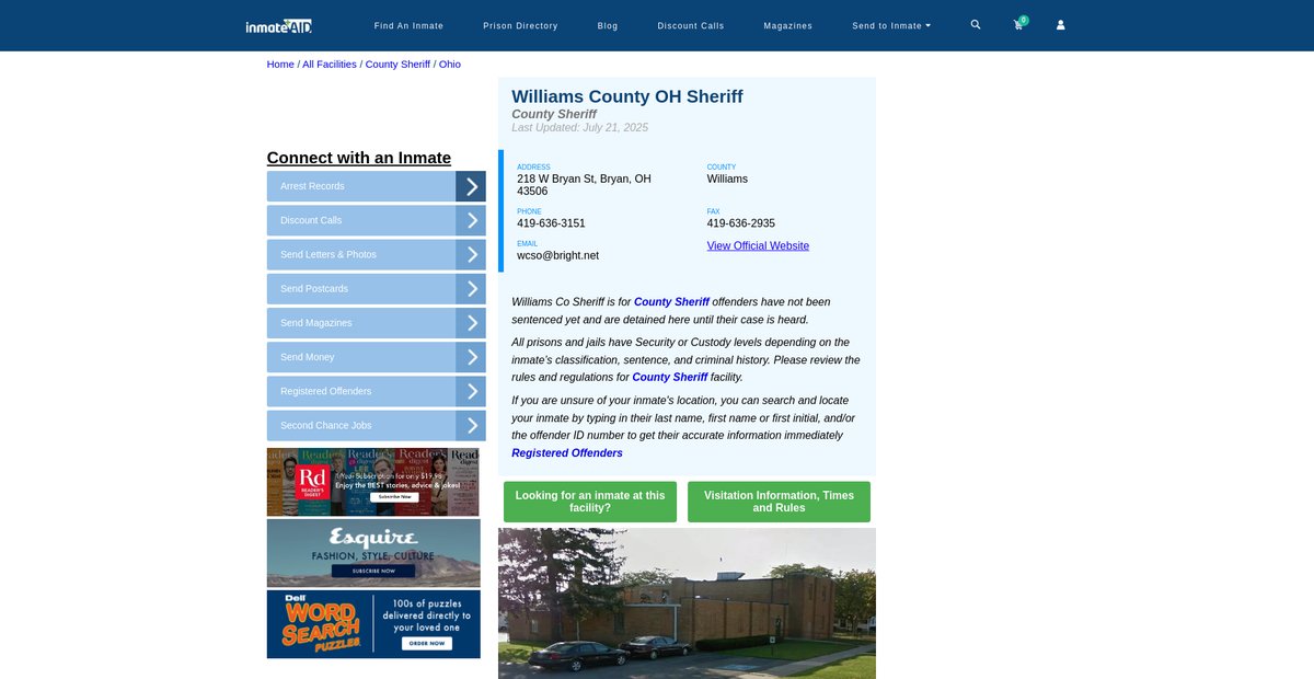 Preview of inmateaid.com
