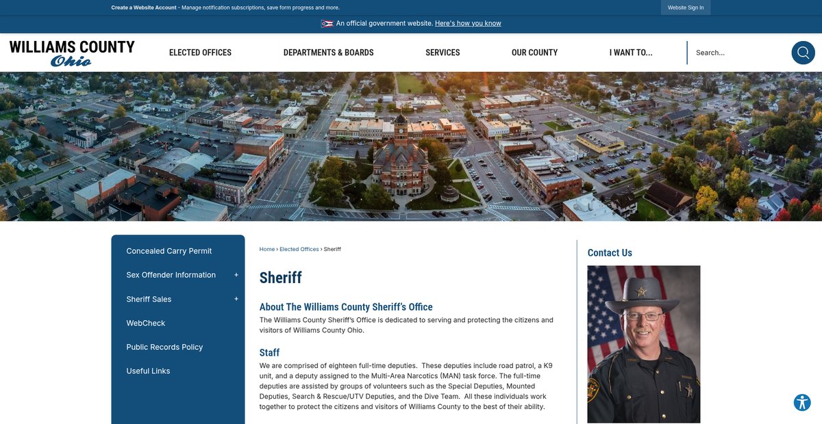 Preview of williamscountysheriff.com