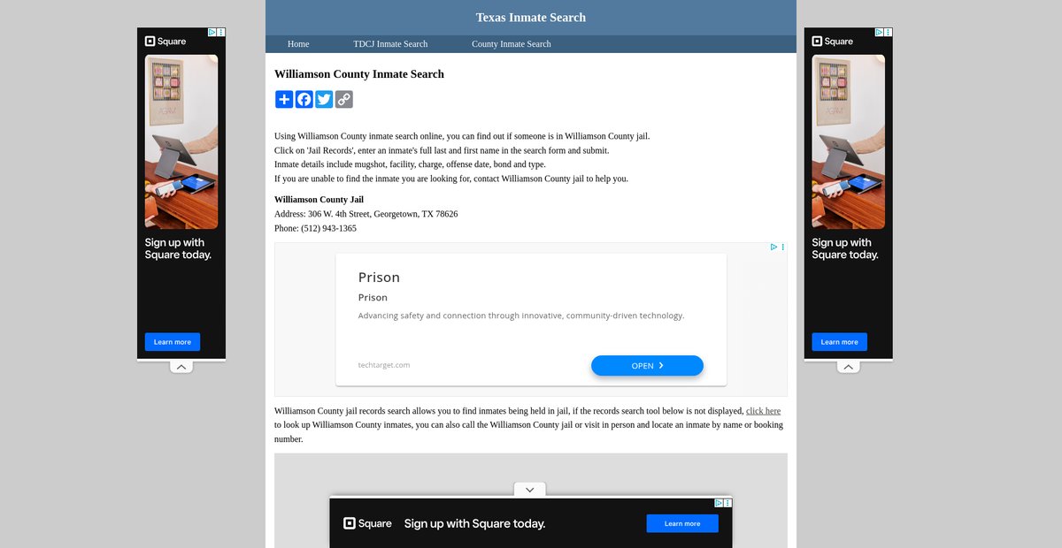 Preview of inmatesearchtexas.org