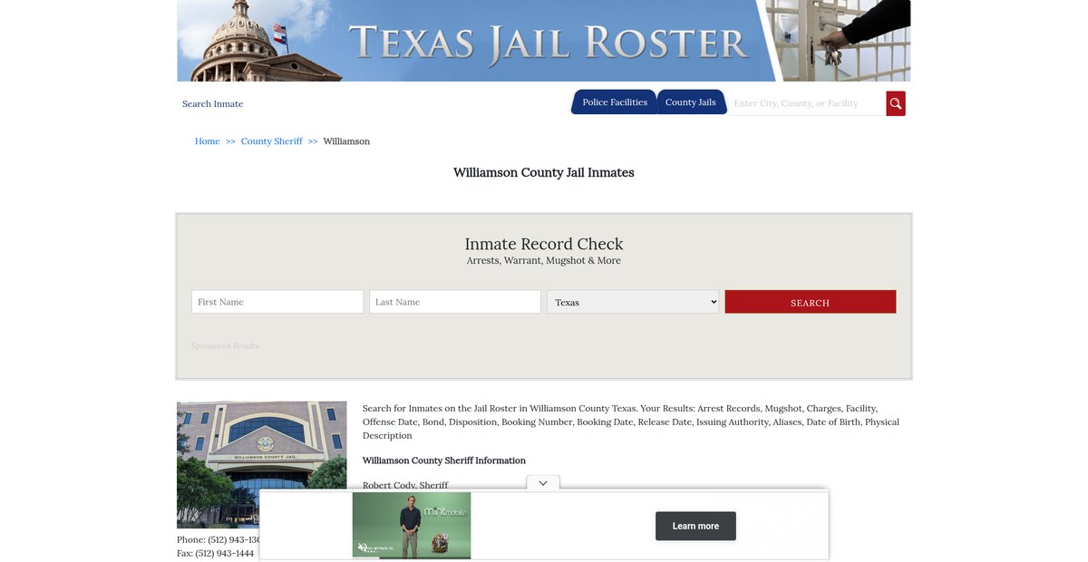 Preview of texasjailroster.com