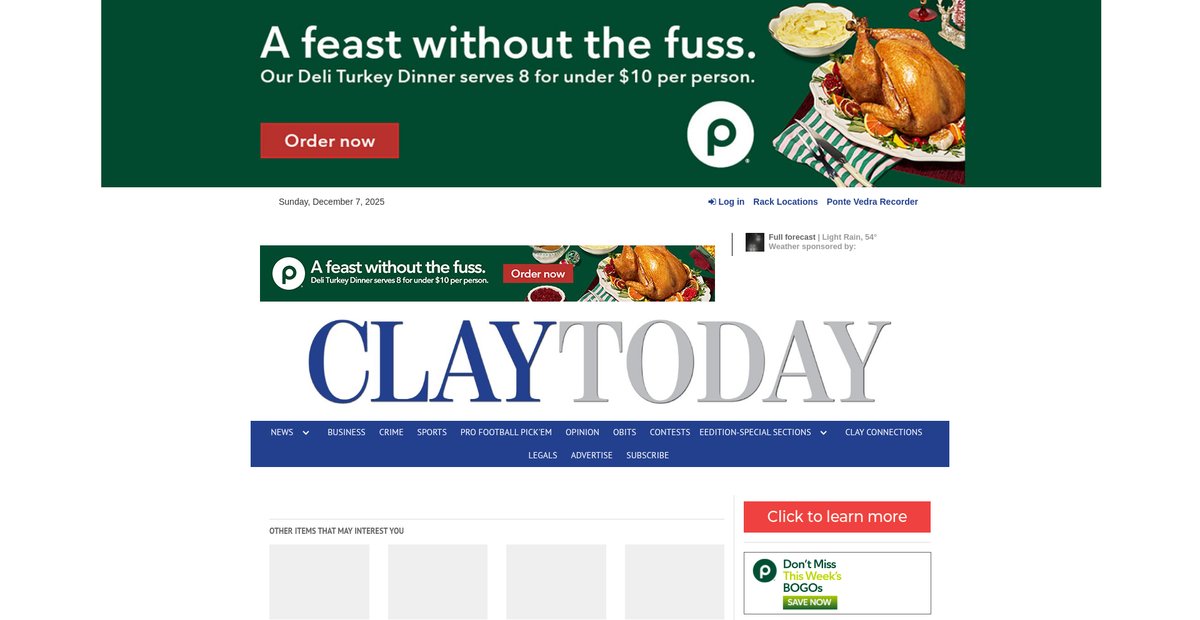 Preview of claytodayonline.com