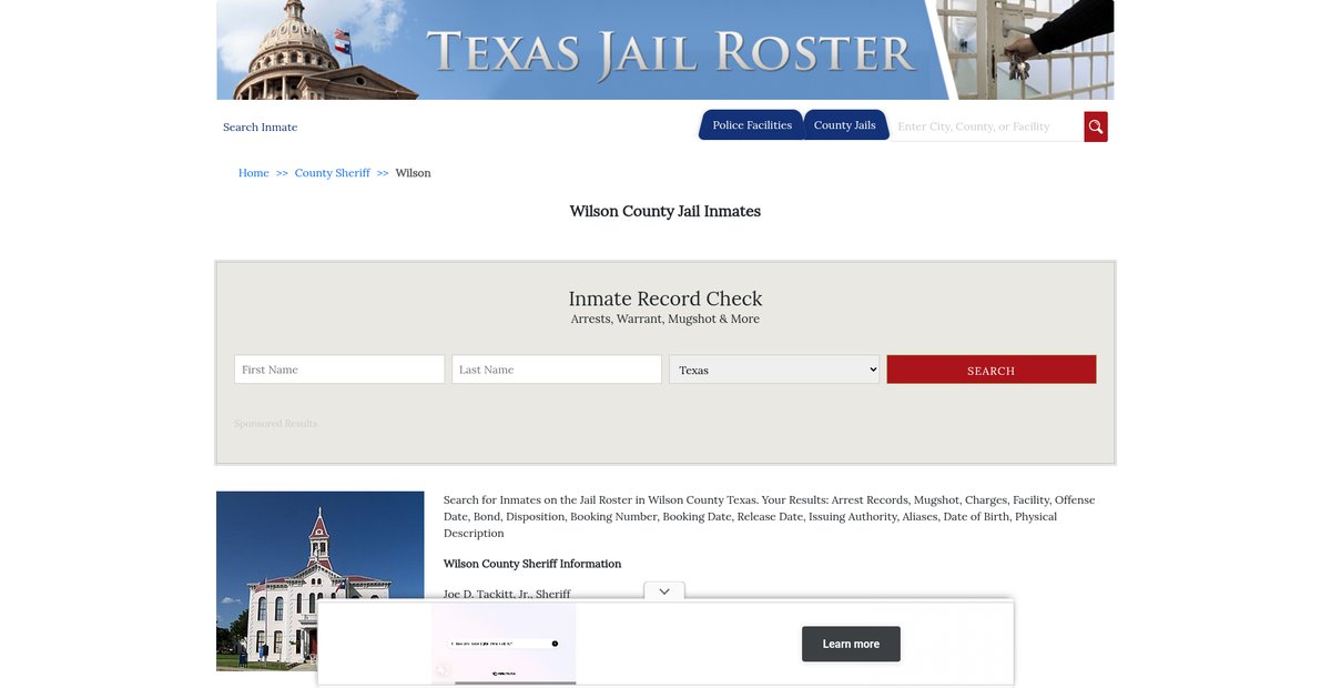 Preview of texasjailroster.com