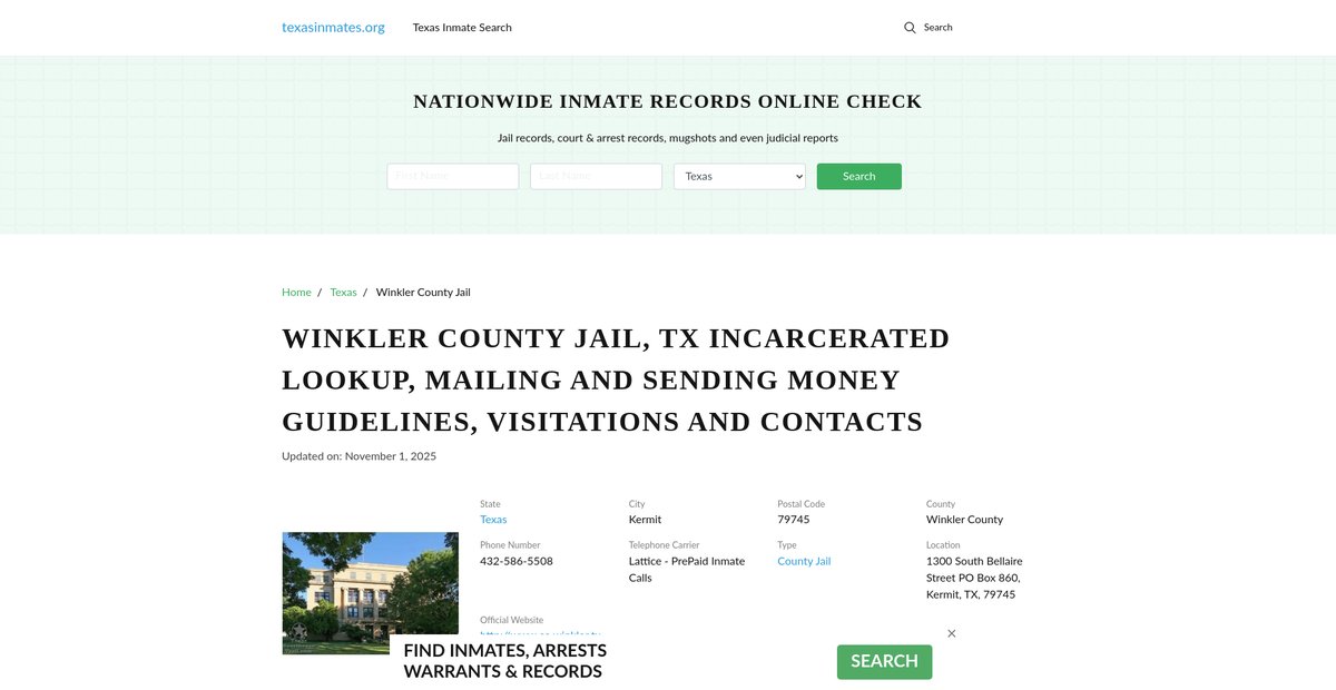 Preview of texasinmates.org