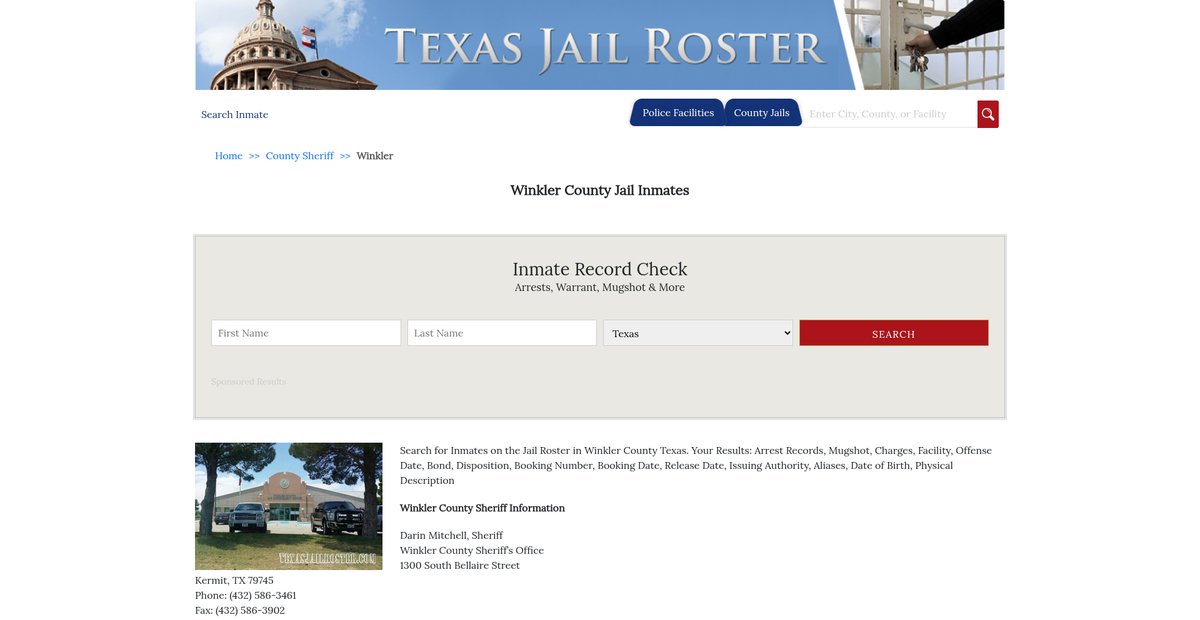 Preview of texasjailroster.com