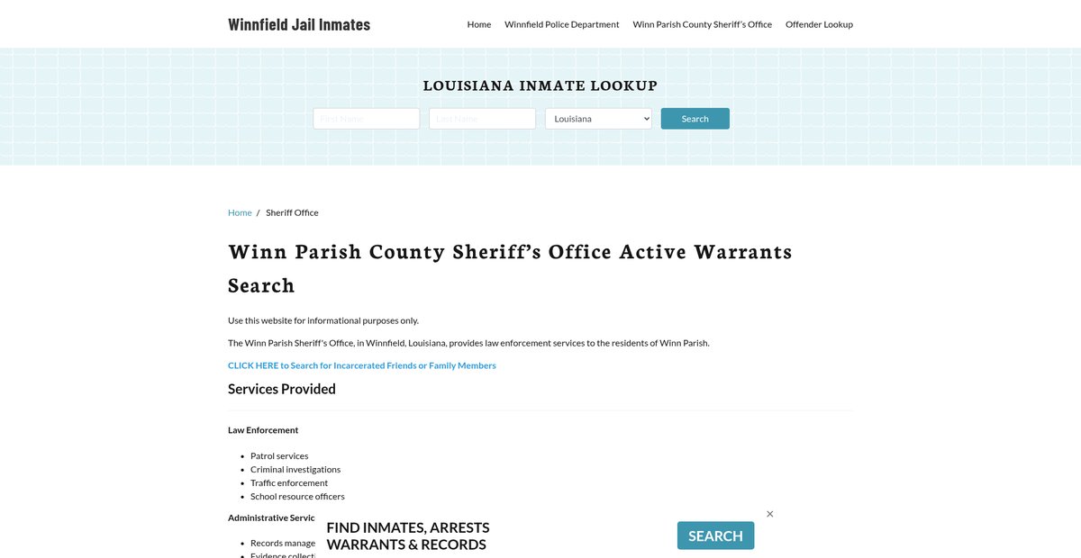 Preview of winnfieldjail.org