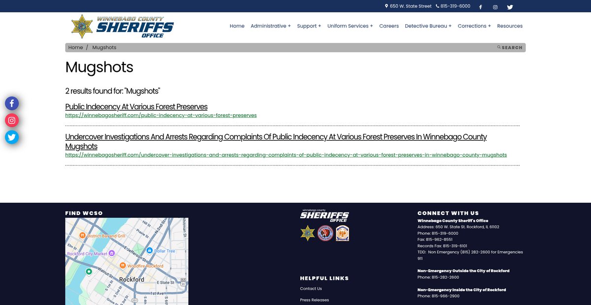 Preview of winnebagosheriff.com