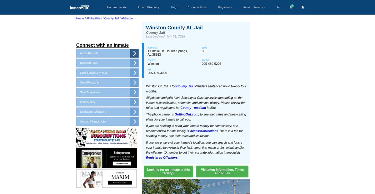 Preview of inmateaid.com