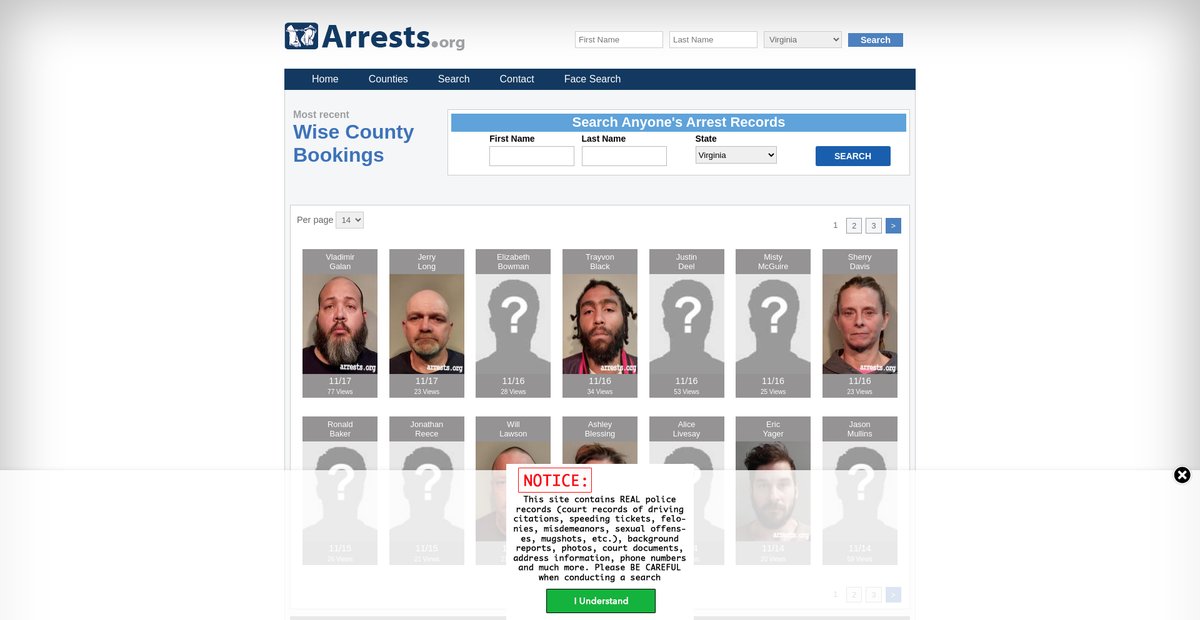 Preview of virginia.arrests.org