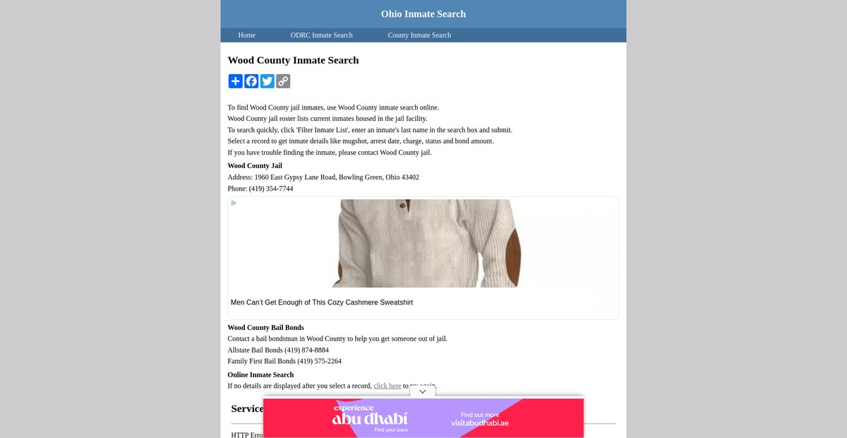 Preview of inmatesearchohio.org