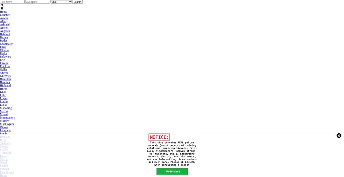 Preview of ohio.arrests.org