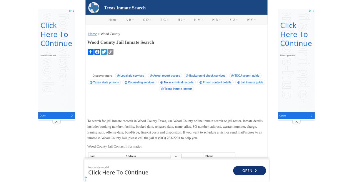 Preview of inmatesearchtx.org