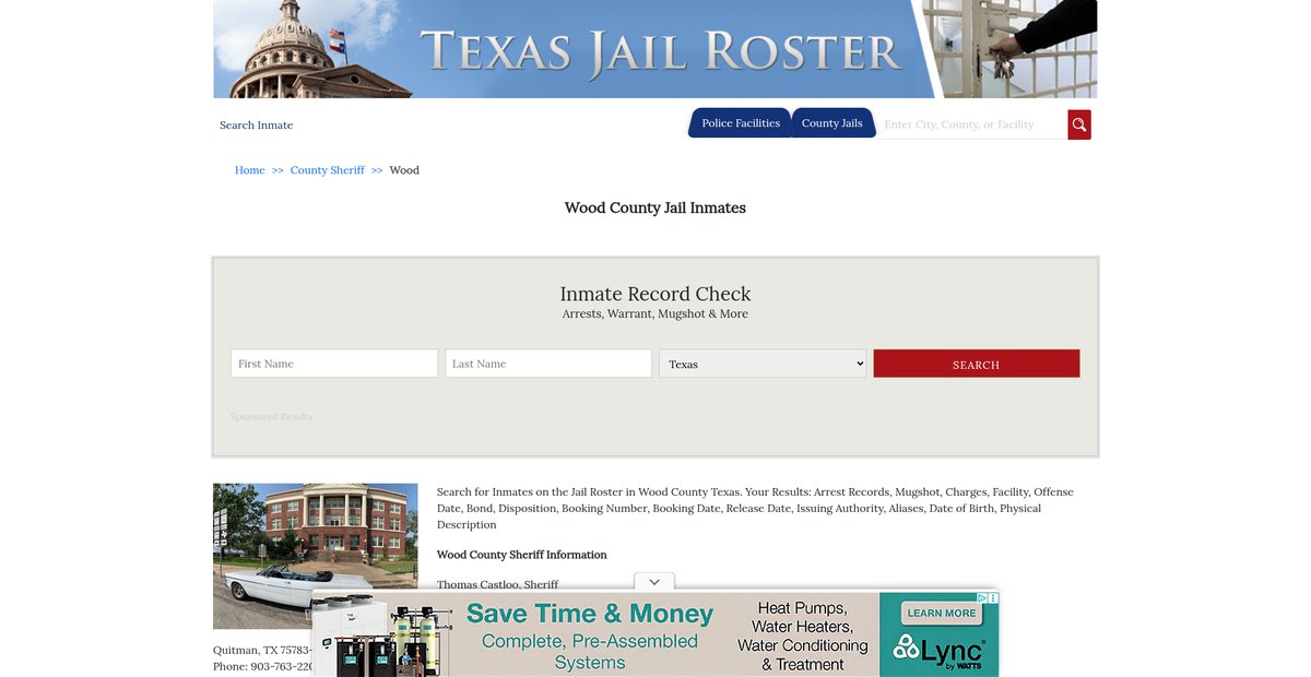 Preview of texasjailroster.com