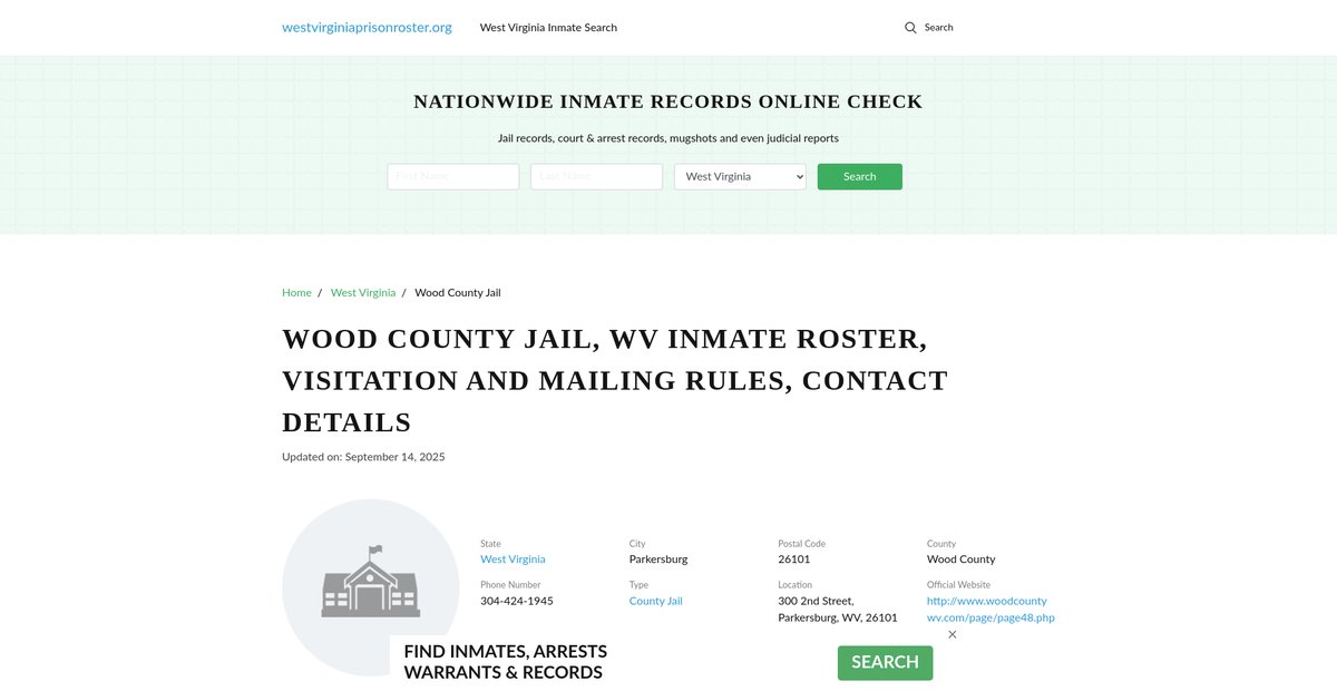 Preview of westvirginiaprisonroster.org
