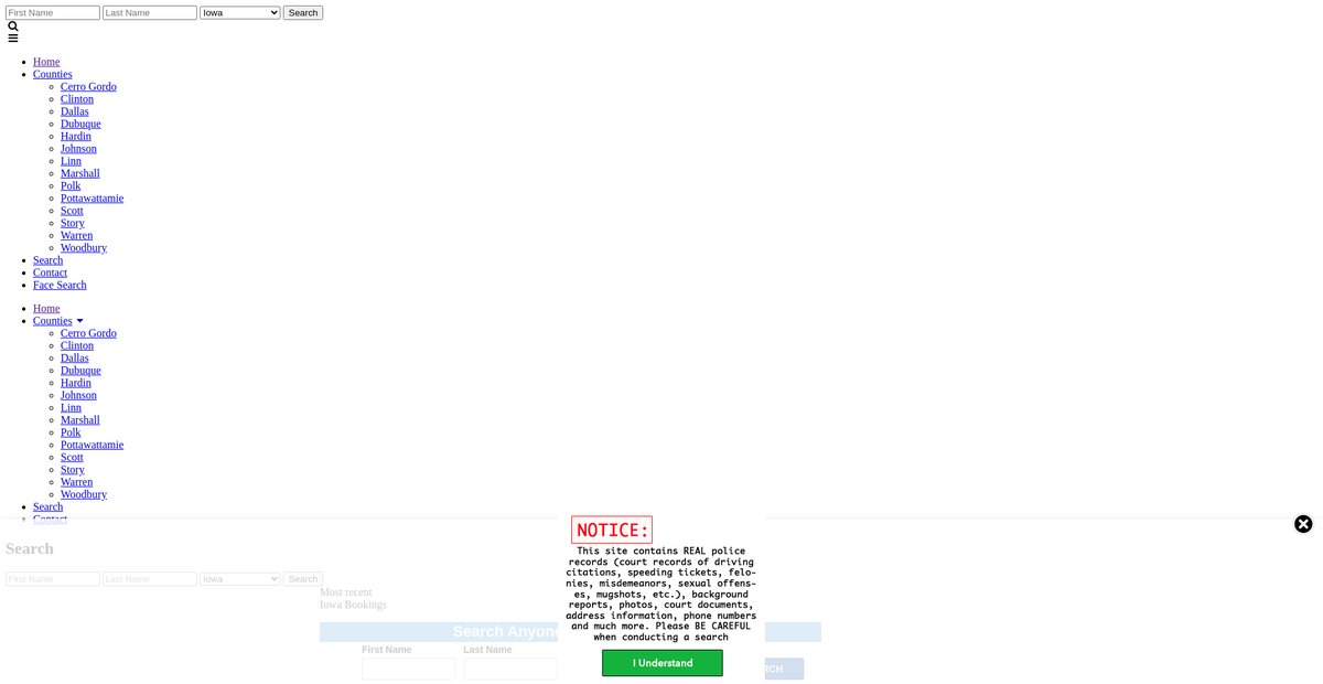 Preview of iowa.arrests.org