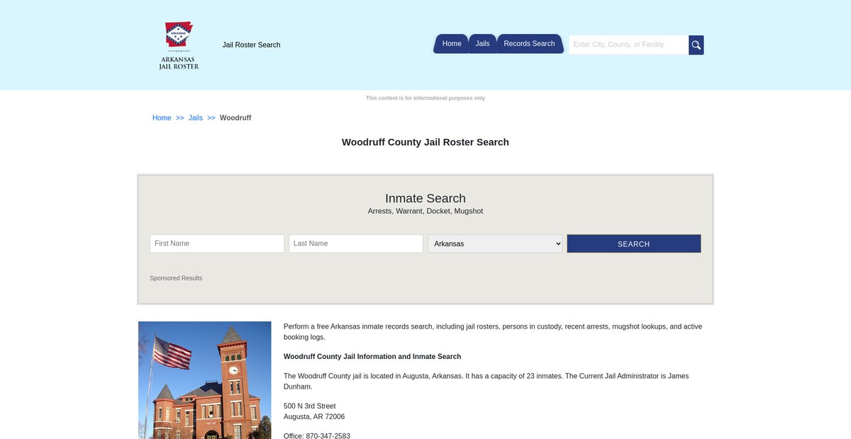 Preview of arkansasjailroster.com