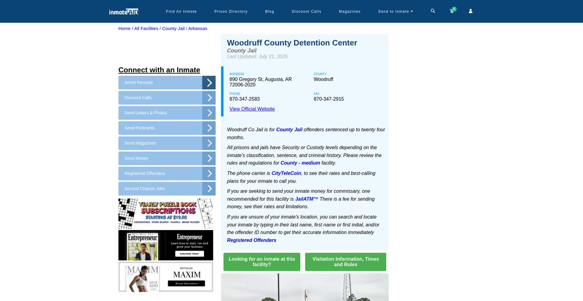 Preview of inmateaid.com