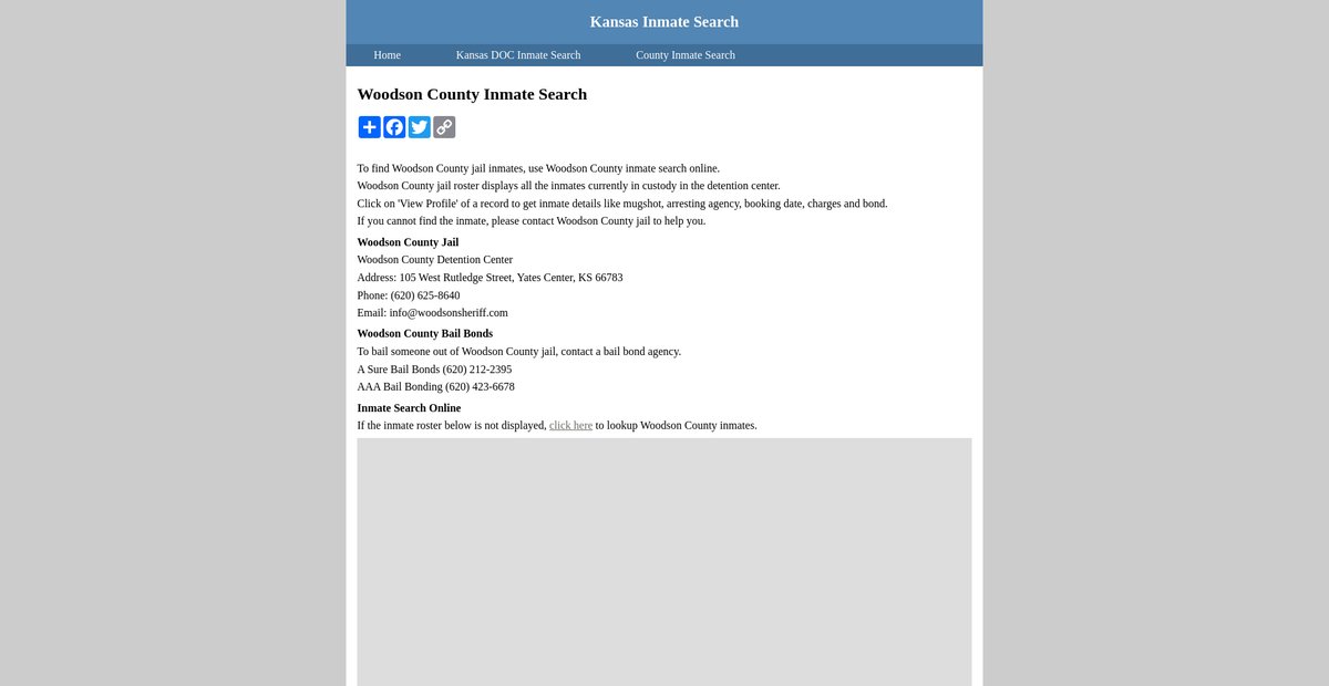 Preview of inmatesearchkansas.org