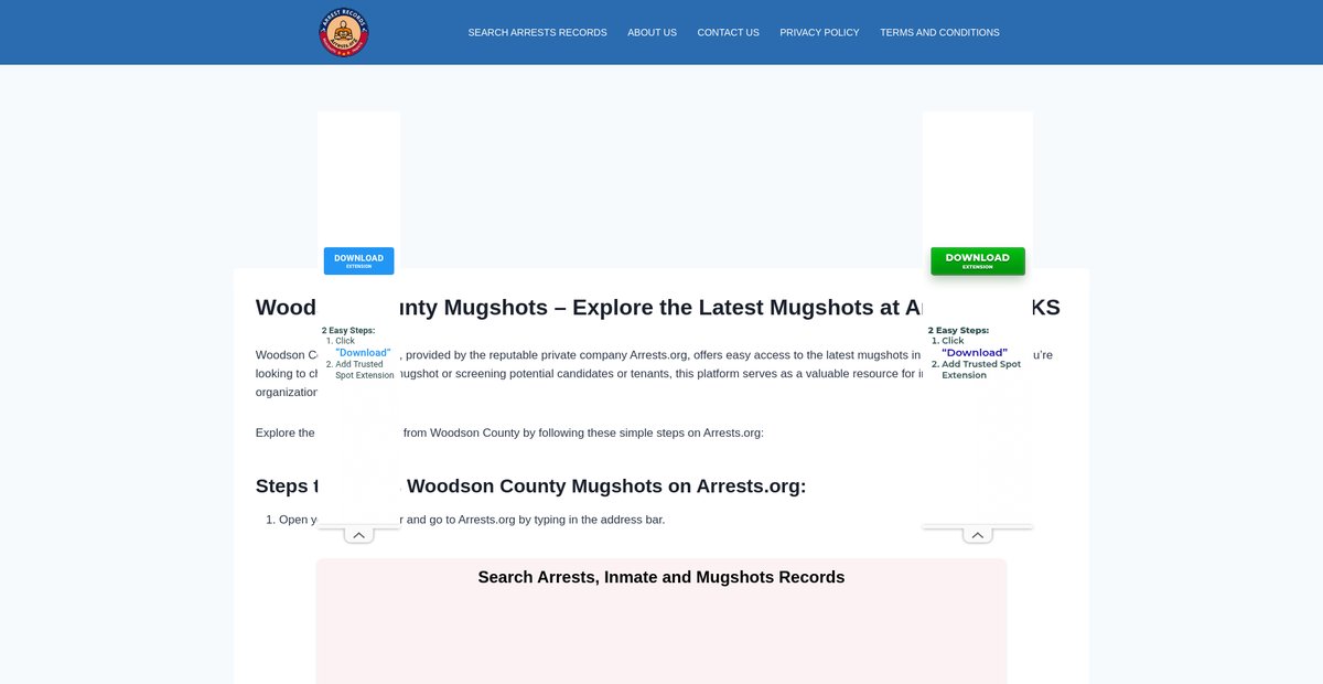 Preview of woodson-mugshots.arrests-org.com