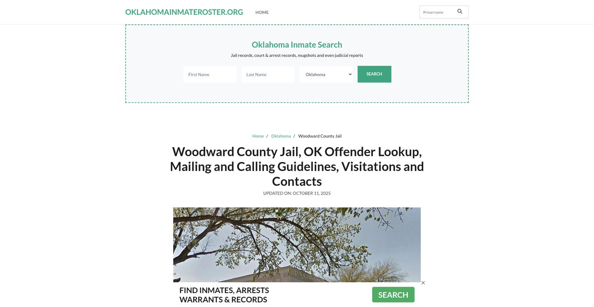 Preview of oklahomainmateroster.org