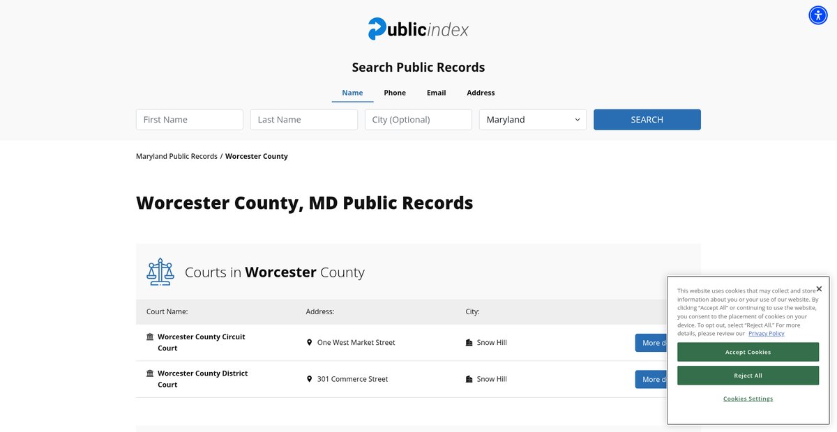Preview of maryland.thepublicindex.org