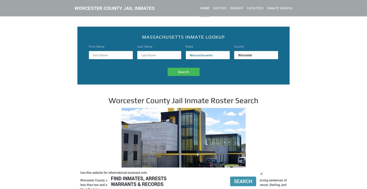 Preview of worcesterjailroster.org