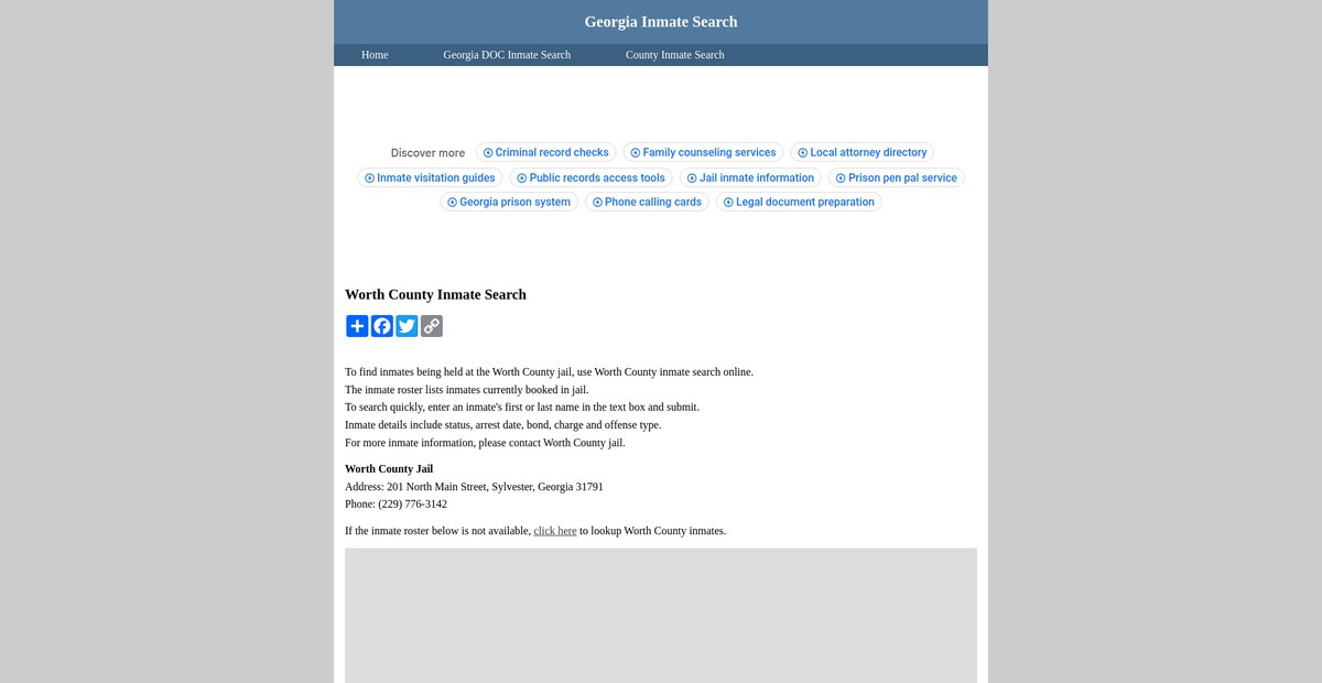 Preview of inmatesearchgeorgia.org