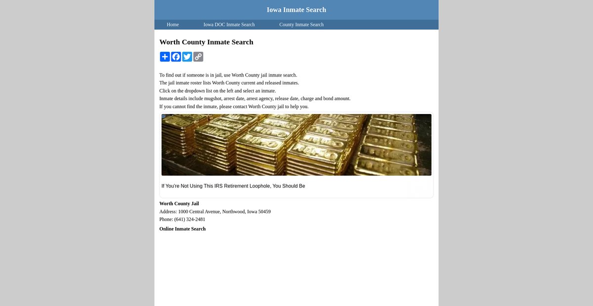 Preview of inmatesearchiowa.org