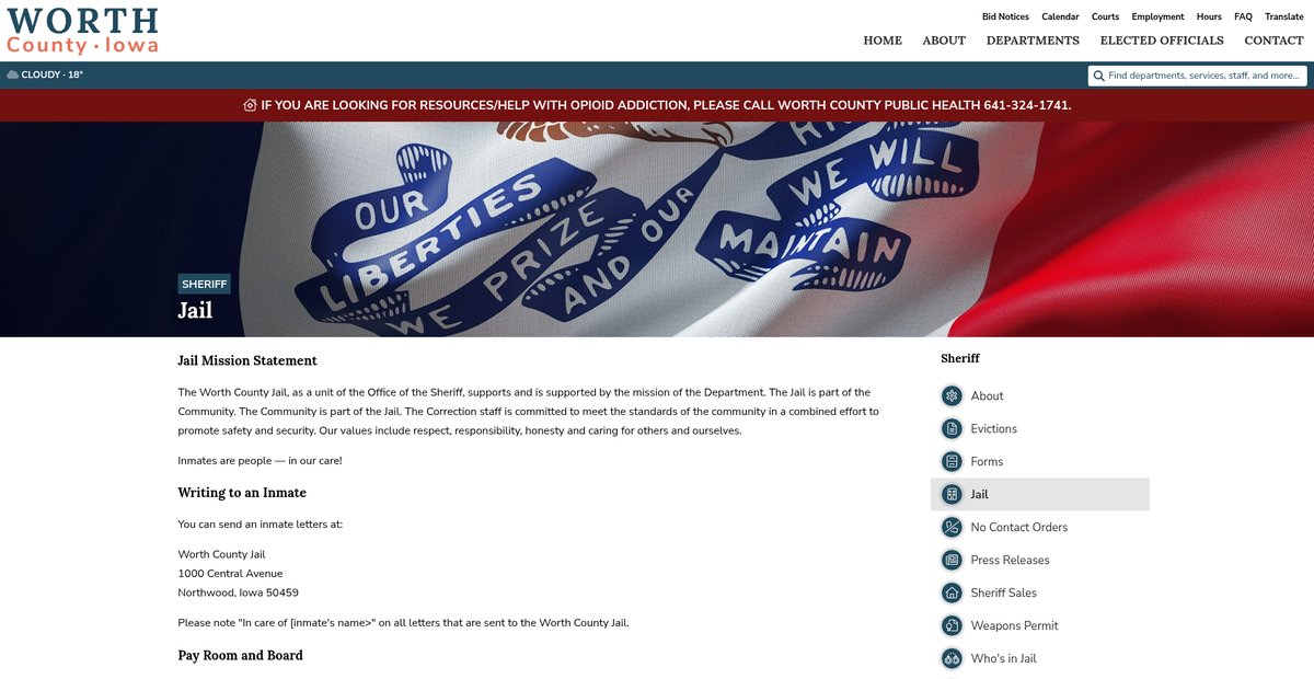 Preview of worthcountyiowa.gov