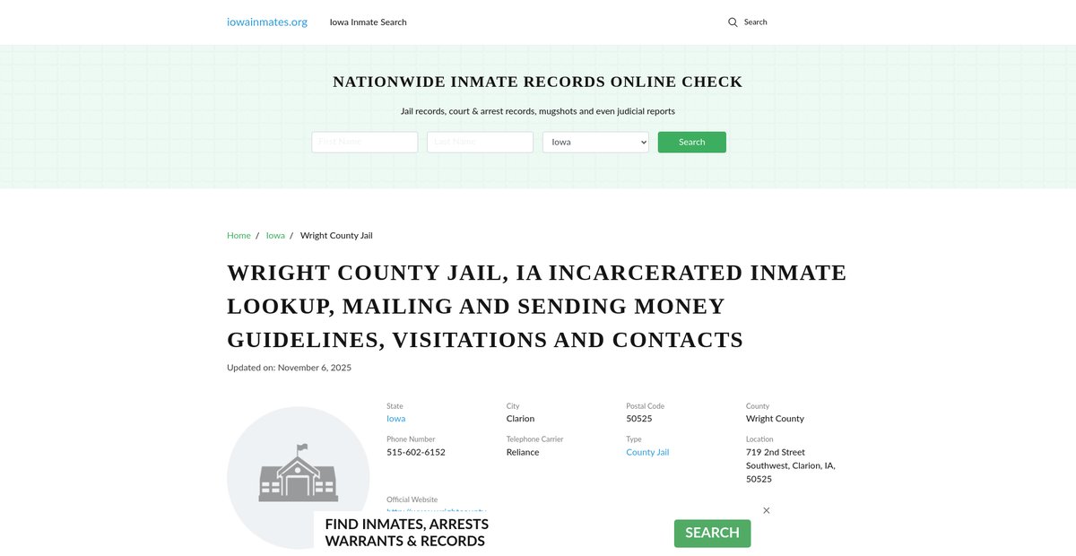 Preview of iowainmates.org