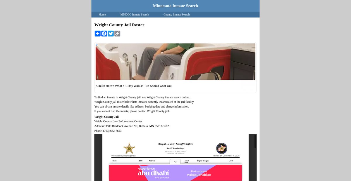 Preview of inmatesearchminnesota.org