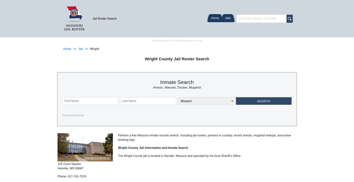 Preview of missourijailroster.com