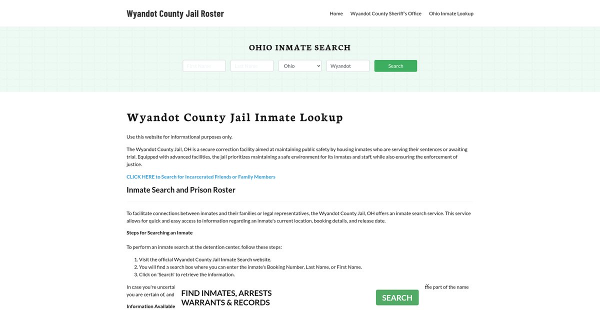 Preview of wyandotcountyjail.org